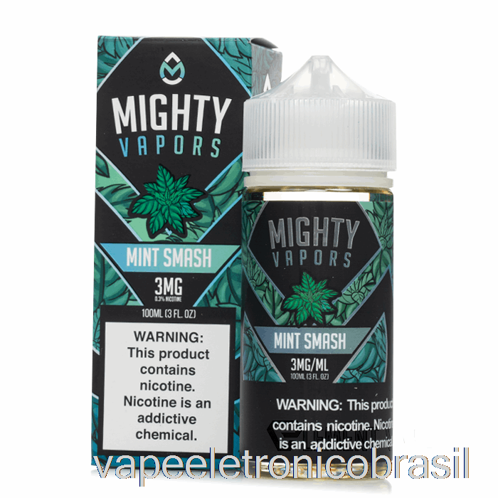 Vape Recarregável Mint Smash - Mighty Vapors - 100ml 6mg